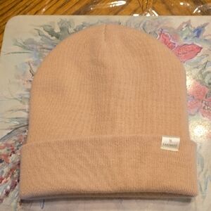009 Vantbest Knit Beanie Satin Lined Hat in Dusty Pink